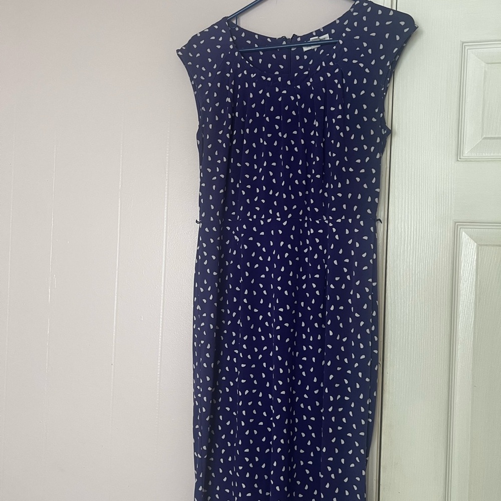 Vintage. Fun yet elegant, purple/ Blue Sleeveless Dress